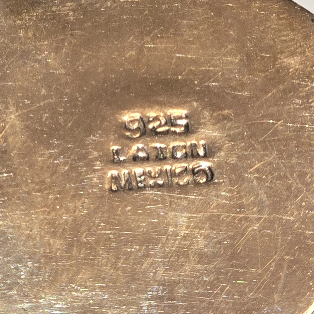 Taxco Silver and Gold Earrings - Picture 7 of 7